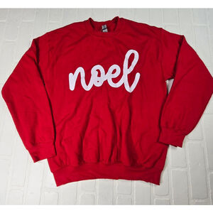 Noelle Red Pullover Sweatshirt Size Medium